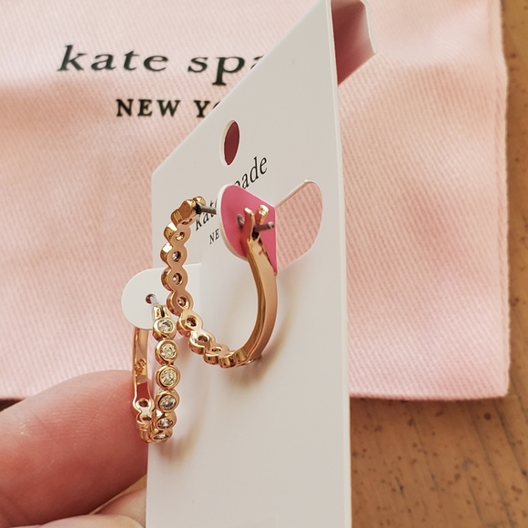 Kate Spade Rose Gold Earrings - Picture 3 of 4